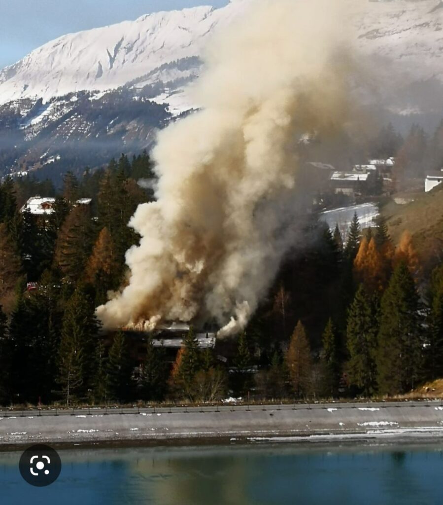 Incendie du chalet Le Ruisseau. 08.12.2022