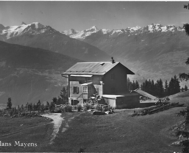 Le Café du Bisse vers 1935. Vue du nord-est