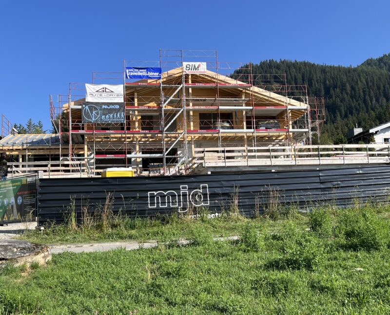 Chalet en construction. 24.08.2024