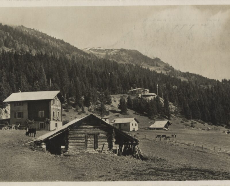 Café du Bisse et Restaurant du Mont-Blanc. Vers 1950