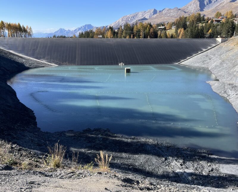 Lac de Chermignopn. Misen en eau. 05.11.2024