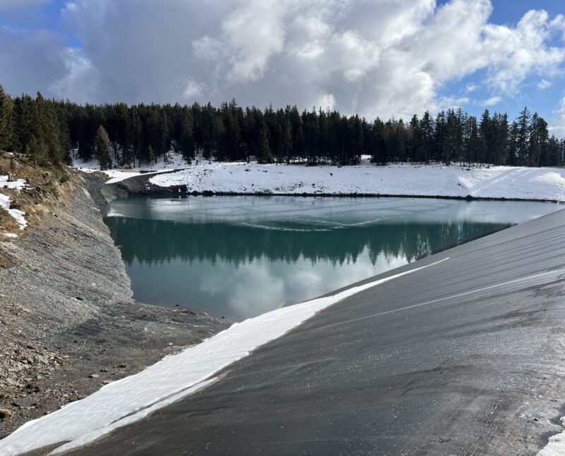 Lac de Chermignon vu du nord-ouest. 04.12.2024