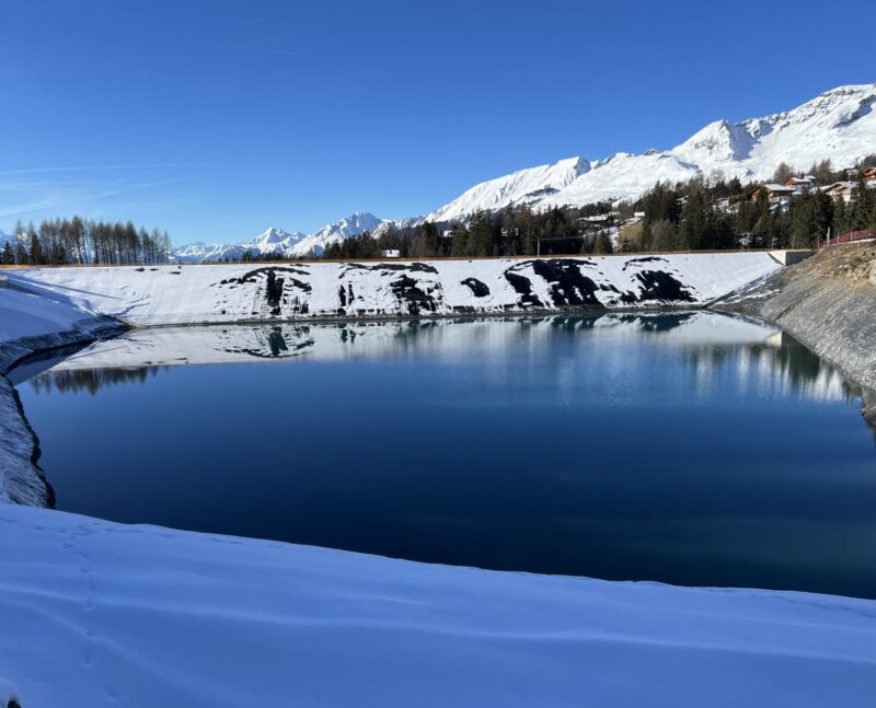 Lac de Chermignon vu de l'est. 16. 12. 2024