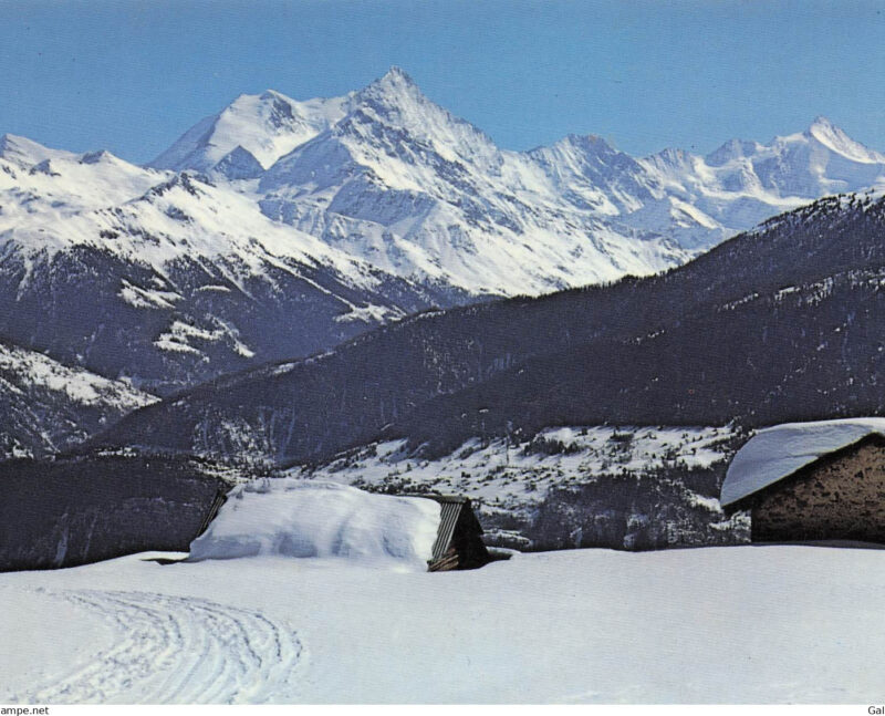Partie supérieure de Plans-Mayens vers 1960