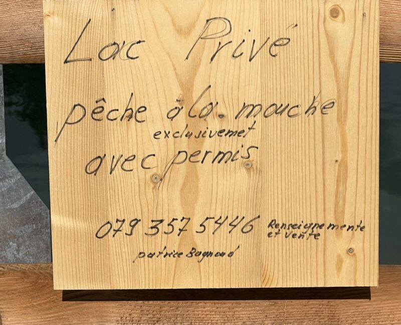 Lac de Chermignon et pêche à la ligne. Juillet 2025