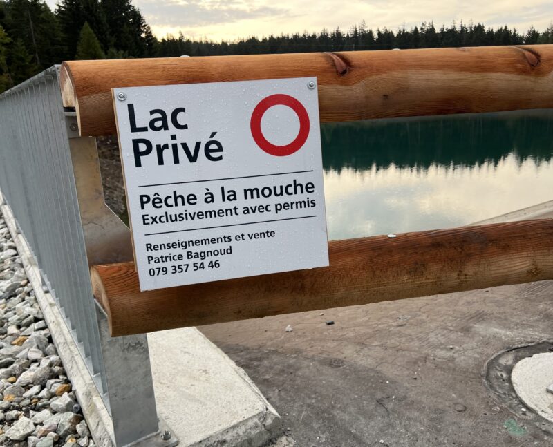 Lac de Chermignon privatisé. 19.08.2025
