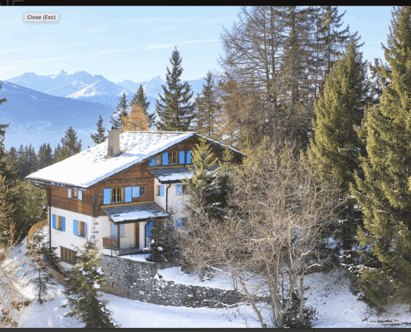 Chalet Le Vieux Bisse, vue du nord-est. Vers 2020.