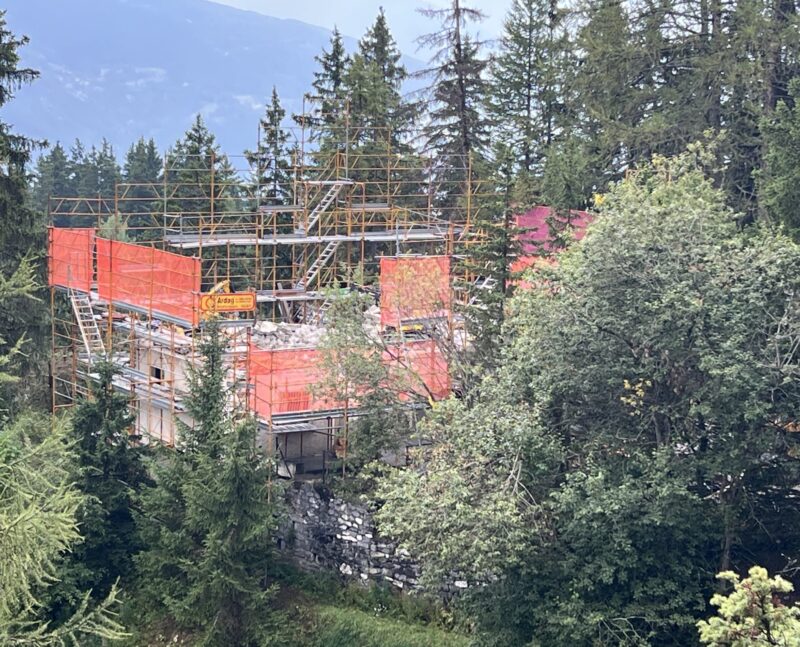 Chalet Le Vieux Bisse- destruction. 27. 08. 2025