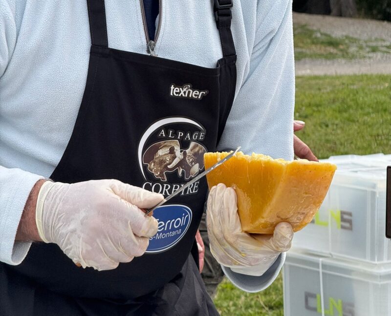 Racleur en action. détail