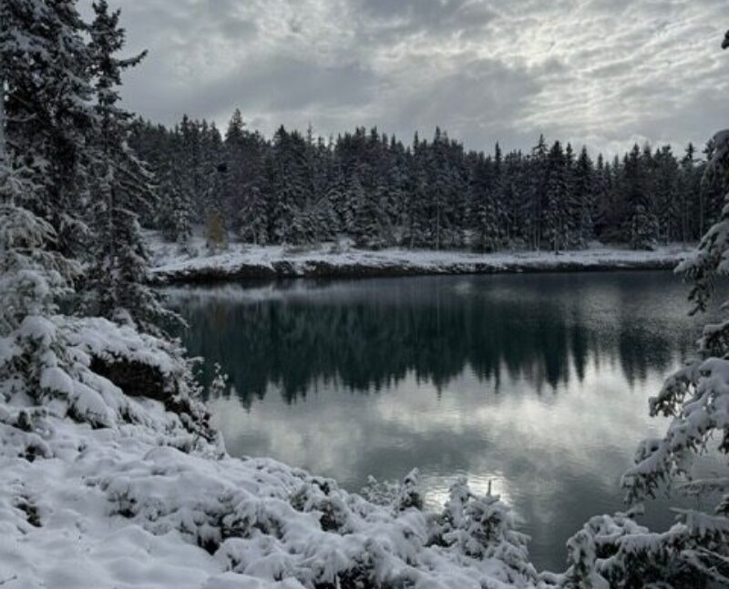 Lac de Chermignon vu du nord-ouest. 24.10.2025