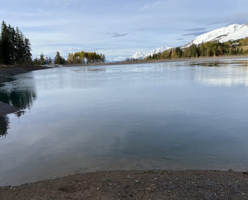 Le Lac de Chermignon vu de l'est. 01.11.2025