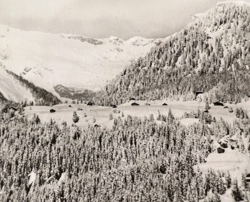 Vue aérienne. Hiver. Vers 1955