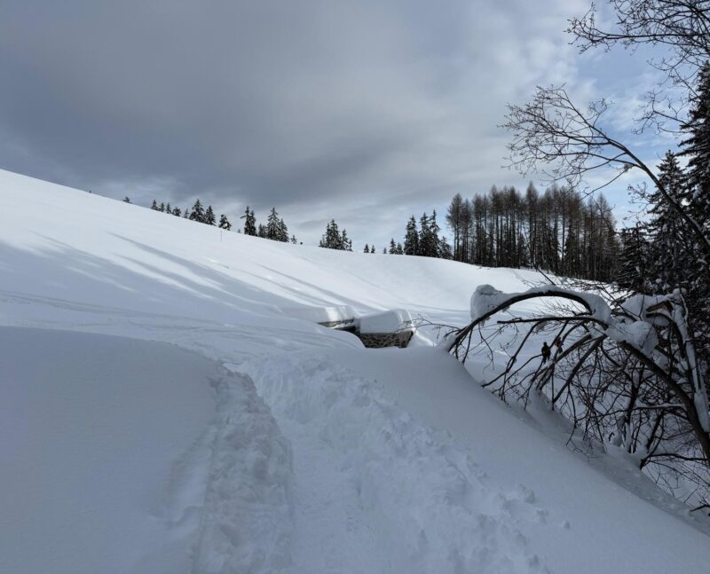 La digue du lac de Chermignon. 18. 02. 2026