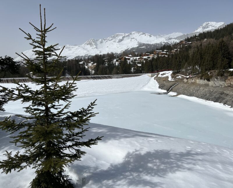 Lac de Chermignon enneigé. 07.03.2026