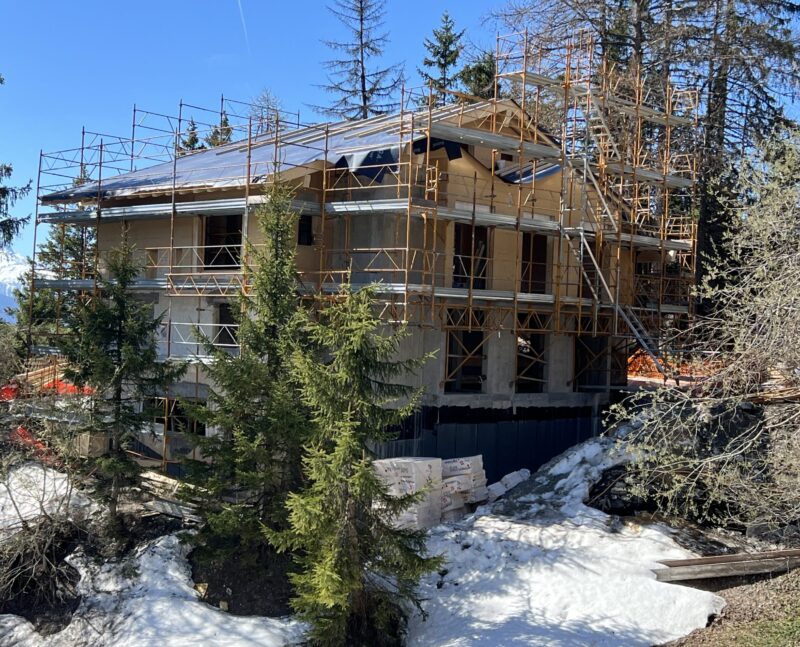 Chalet le Vieux Bisse en transformation. 17.05.2026