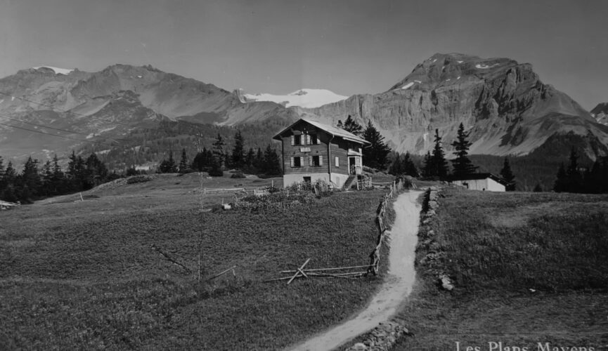 Le café du Bisse, ouvert en 1931. Vers 1935