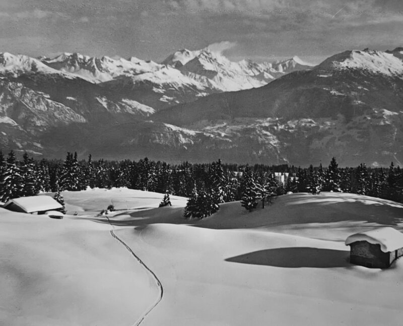 Le Plan des Devins vers 1950, avant la construction du chalet des Devins