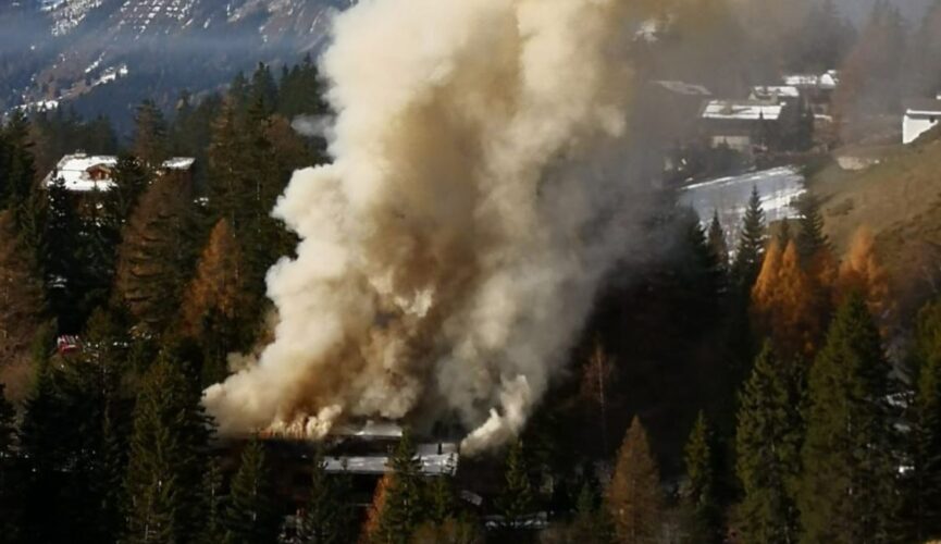 Incendie du chalet Le Ruisseau. 08.12.2022