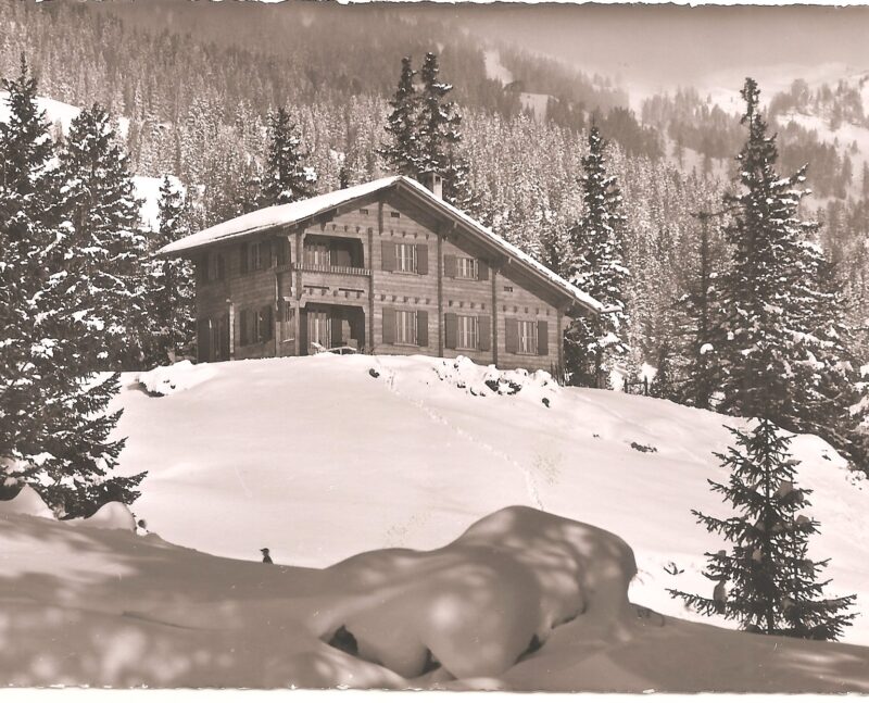 Chalet du Crêt en hiver. Avant 1961