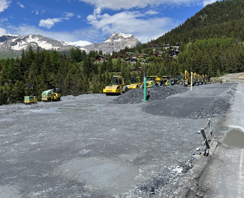 Rehaussement de la digue. Etat au 20.06.2024