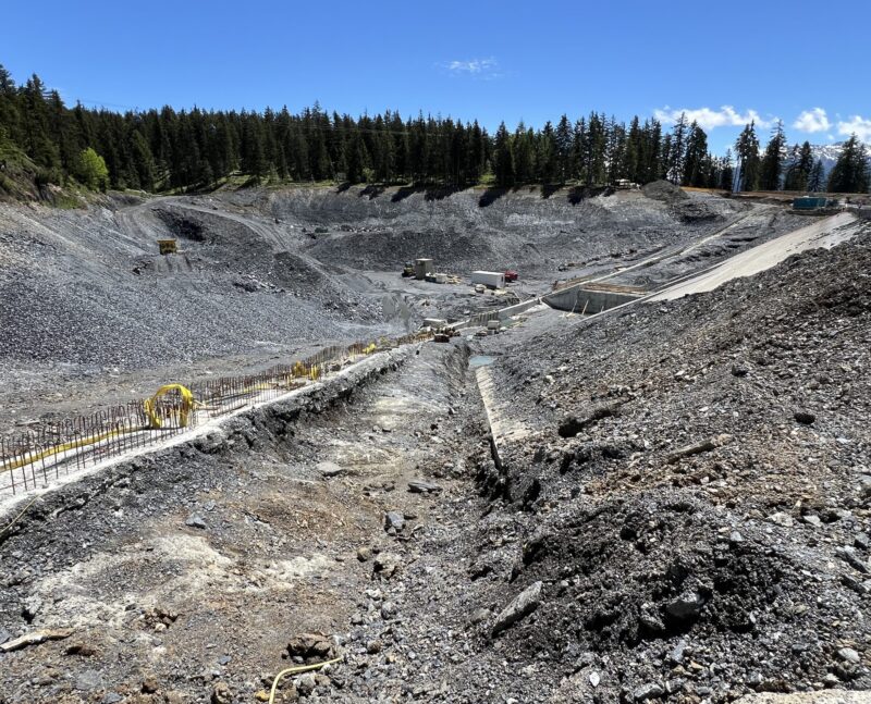 Travaux en cours. Vue du nord-ouest. 20.06.2024